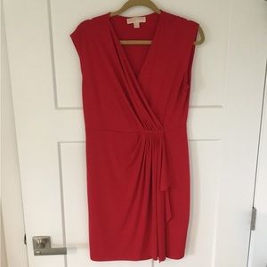 Michael Kors little RED dress size Medium 96% polyester & 6% elastane beautiful